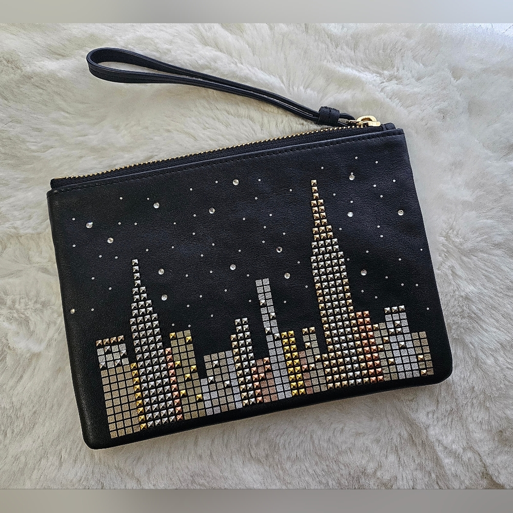 kate spade Glitzy Ritzy Skyline wristlet